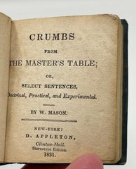 Crumbs From The Master's Table