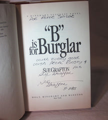 "B" is for Burglar