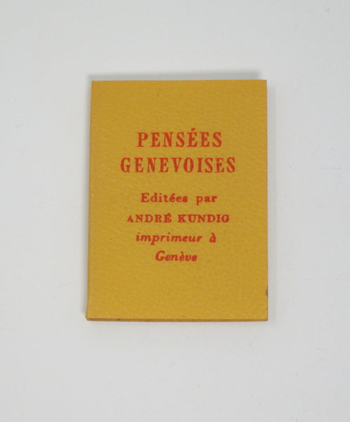 Pensées Genevoises