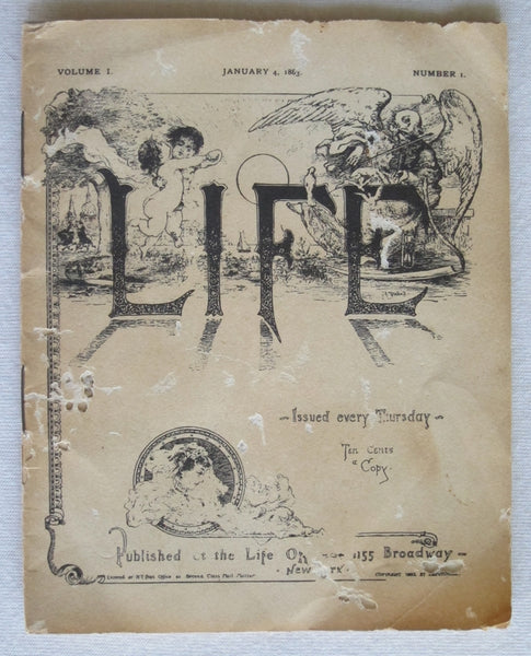 Life: Vol. 1, No. 1: Jan 4, 1883 [Miniature Facsimile Edition]